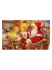 Krebs Glas Lauscha Mini-Adventskalender "Weihnachtsmann mit Mädchen" in Bunt