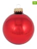 Krebs Glas Lauscha Kerstballen rood - 8 stuks - Ø 7 cm