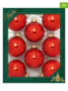 Krebs Glas Lauscha Kerstballen rood - 8 stuks - Ø 7 cm