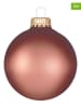 Krebs Glas Lauscha Kerstballen bruin - 8 stuks  - Ø 7 cm