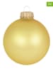Krebs Glas Lauscha Kerstballen goudkleurig - 8 stuks
