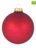 Krebs Glas Lauscha Kerstballen rood - 4 stuks - Ø 8 cm