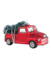 Krebs Glas Lauscha Kerstboomversiering "Historische Pickup" rood - (B)8 cm