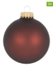 Krebs Glas Lauscha Kerstballen bruin - 8 stuks