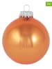 Krebs Glas Lauscha Kerstballen oranje - 8 stuks