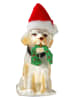 Krebs Glas Lauscha Kerstboomversiering "Hond met kerstmuts" meerkleurig - (L)9 cm