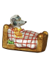 Krebs Glas Lauscha Christbaumornament "Wolf im Bett der Großmutter" in Bunt - (B)10 cm