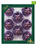 Krebs Glas Lauscha Kerstballen paars - 8 stuks