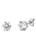 Diamant Exquis Witgouden oorstekers met edelstenen
