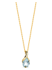 Diamant Exquis Gold-Halskette mit Anhänger - (L)45 cm
