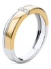 Diamant Exquis Weißgold-/ Gold-Ring mit Diamanten
