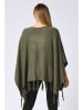 Cashmere Touch Ponczo w kolorze khaki