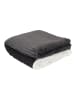 THE HOME DECO FACTORY Bedsprei antraciet/wit - (L)220 x (B)180 cm