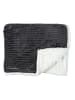 THE HOME DECO FACTORY Bedsprei antraciet/wit - (L)220 x (B)180 cm