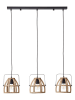 Brilliant Hanglamp "Calley" lichtbruin - (B)60,5 x (D)10 cm