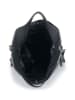 Florence Bags Leder-Henkeltasche "Ge" in Schwarz - (B)39 x (H)31 x (T)5 cm