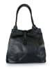 Florence Bags Leren shopper "Fr" zwart - (B)42 x (H)38 x (D)6 cm
