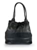 Florence Bags Leren shopper "Fr" zwart - (B)42 x (H)38 x (D)6 cm