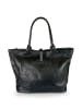 Florence Bags Leren shopper "Fr" zwart - (B)42 x (H)38 x (D)6 cm