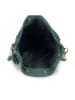Florence Bags Leder-Umhängetasche "PD" in Grün - (B)27 x (H)30 x (T)6 cm