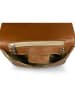 ORE10 Leren handtas lichtbruin - (B)23 x (H)13 x (D)6 cm