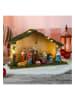 Hollybell Dekoracyjna stajenka LED z akcesoriami ze wzorem - 40 x 25,5 x 16 cm