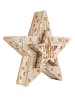 Profiline LED-Dekoleuchten "Wooden Star" in Warmweiß - 2 Stück