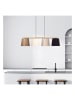 ABERTO DESIGN Hanglamp "Varlik" lichtbruin/goudkleurig - (B)148 x (D)25 cm