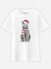 WOOOP Shirt "Xmas Cat" wit