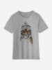 WOOOP Shirt "Christmas siberian tiger" grijs