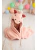 Crochetts Badcape "Eenhoorn" lichtroze - (L)126 x (B)110 cm