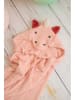 Crochetts Badcape "Eenhoorn" lichtroze - (L)126 x (B)110 cm