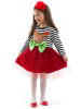 Denokids Jurk "New Year Chic" wit/zwart/rood