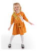 Deno Kids Sukienka "2 Leos" w kolorze pomarańczowym