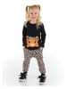 Denokids 2tlg. Outfit "Mini Leopard" in Schwarz/ Grau/ Orange