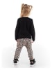 Denokids 2-delige outfit "Mini Leopard" zwart/grijs/oranje