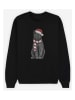 WOOOP Sweatshirt "Xmas Cat" zwart