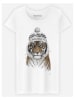 WOOOP Koszulka "Siberian Tiger" w kolorze białym