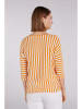 Oui Shirt in Orange/ Weiß