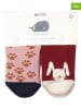 Walkiddy 2er-Set: ABS-Socken in Rosa/ Rot
