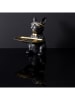Rétro Chic Dekoobjekt "Bulldog" in Schwarz/ Gold - (B)27 x (H)21 x (T)17 cm