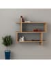 Evila Wandregal "Paralel" in Hellbraun - (B)70 x (H)65,5 x (T)22 cm