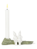 Kähler Kerzenhalter "Christmas Tales" in Oliv/ Weiß  - (B)19 x (H)8,5 cm