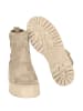 Moosefield Leren chelseaboots donkerbeige