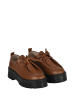 Moosefield Leren veterschoenen lichtbruin