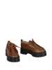 Moosefield Leren veterschoenen lichtbruin