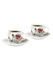 Trendy Kitchen by EXCÉLSA 6-częściowy zestaw "Snowman" w kolorze biało-czerwonym do kawy