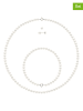 Mitzuko 3-częściowy zestaw biżuterii z perłami