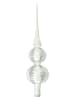 Krebs Glas Lauscha Baumspitze in Silber - (L)30 cm