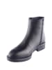 D.Moro Leder-Ankle-Boots in Schwarz